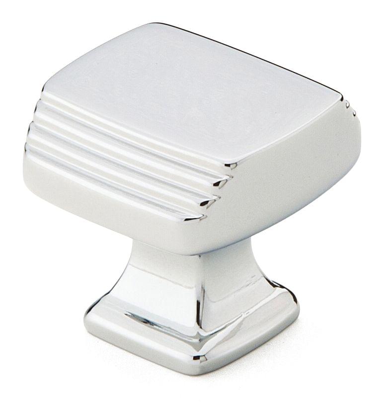 Emtek 86421US14 Art Deco 1-1/4" Cabinet Knob Polished Nickel Lifetime Finish.