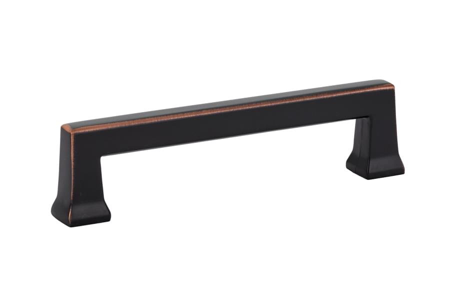 Emtek 86425US10B Alexander Cabinet Pull with 4" Center to Center Oil Rubbed Bronze Finish.