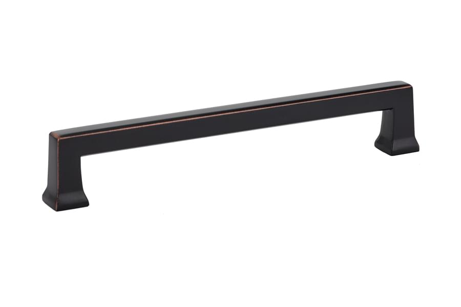 Emtek 86426US10B Alexander Cabinet Pull with 6" Center to Center Oil Rubbed Bronze Finish.