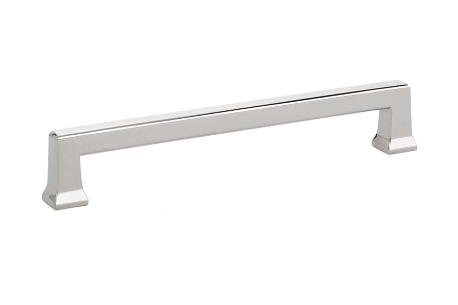 Emtek 86426US14 Alexander Cabinet Pull with 6" Center to Center Polished Nickel Lifetime Finish.