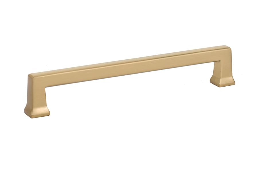 Emtek 86426US14 Alexander Cabinet Pull with 6" Center to Center Polished Nickel Lifetime Finish.