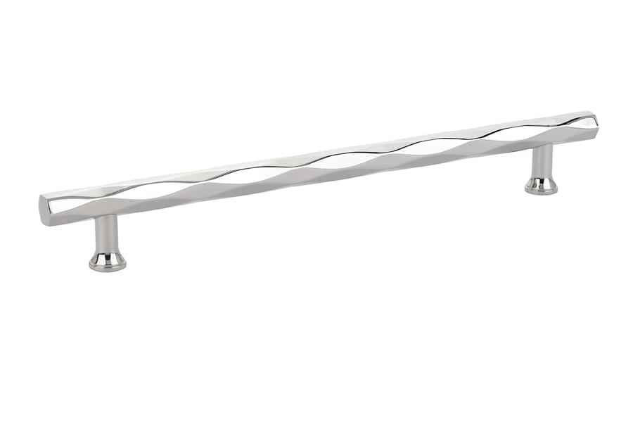 Emtek 86431US14 Tribeca Cabinet Pull with 8" Center to Center Polished Nickel Lifetime Finish.