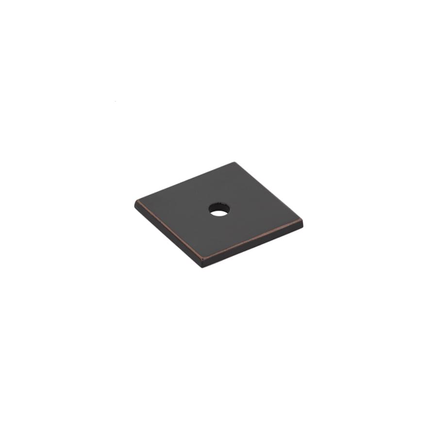 Emtek 86434US10B Art Deco Square Backplate for Cabinet Knob Oil Rubbed Bronze Finish.