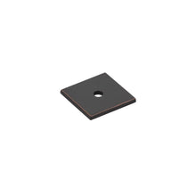 Emtek 86434US10B Art Deco Square Backplate for Cabinet Knob Oil Rubbed Bronze Finish.