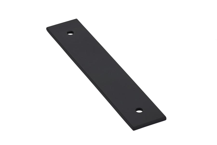 Emtek 86435US15 Art Deco Rectangular Backplate for Cabinet Pull with 4" Center to Center Satin Nickel Finish.