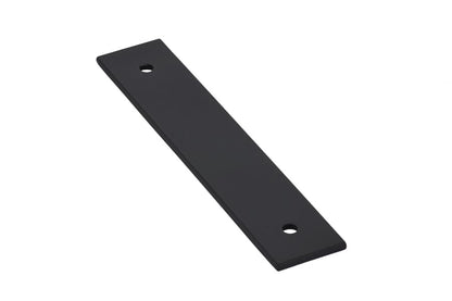 Emtek 86435US15 Art Deco Rectangular Backplate for Cabinet Pull with 4" Center to Center Satin Nickel Finish.