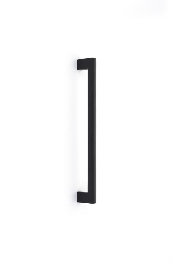 Emtek 86440US19 Brass Trail Appliance Pull with 12" Center to Center Flat Black Finish.