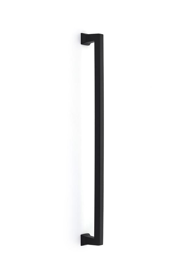 Emtek 86443US19 Brass Alexander Appliance Pull with 18" Center to Center Flat Black Finish.