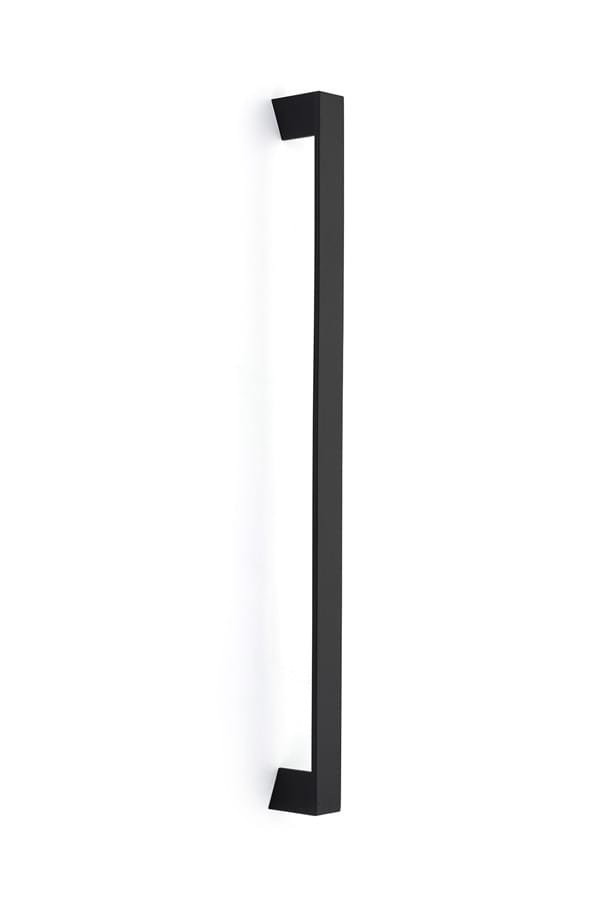 Emtek 86445US19 Brass Trinity Appliance Pull with 18" Center to Center Flat Black Finish.