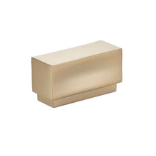 Emtek 86446US4 Cinder 1-5/8" Cabinet Knob with 1" Center to Center Satin Brass Finish.