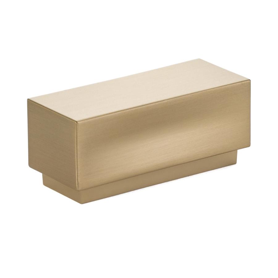 Emtek 86447US4 Cinder 2-1/4" Cabinet Knob with 1" Center to Center Satin Brass Finish.