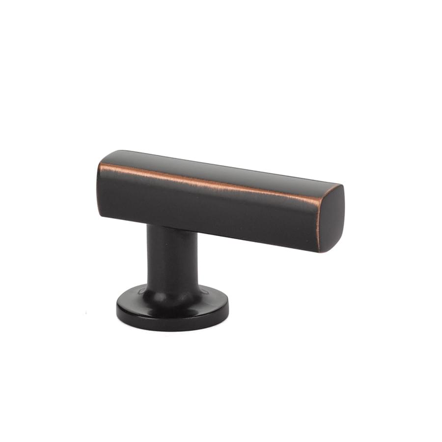 Emtek 86452US10B 1-1/8" x 1-7/8" Freestone Finger Cabinet Pull Oil Rubbed Bronze Finish.