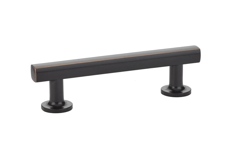 Emtek 86453US10B Freestone Cabinet Pull with 3-1/2" Center to Center Oil Rubbed Bronze Finish.