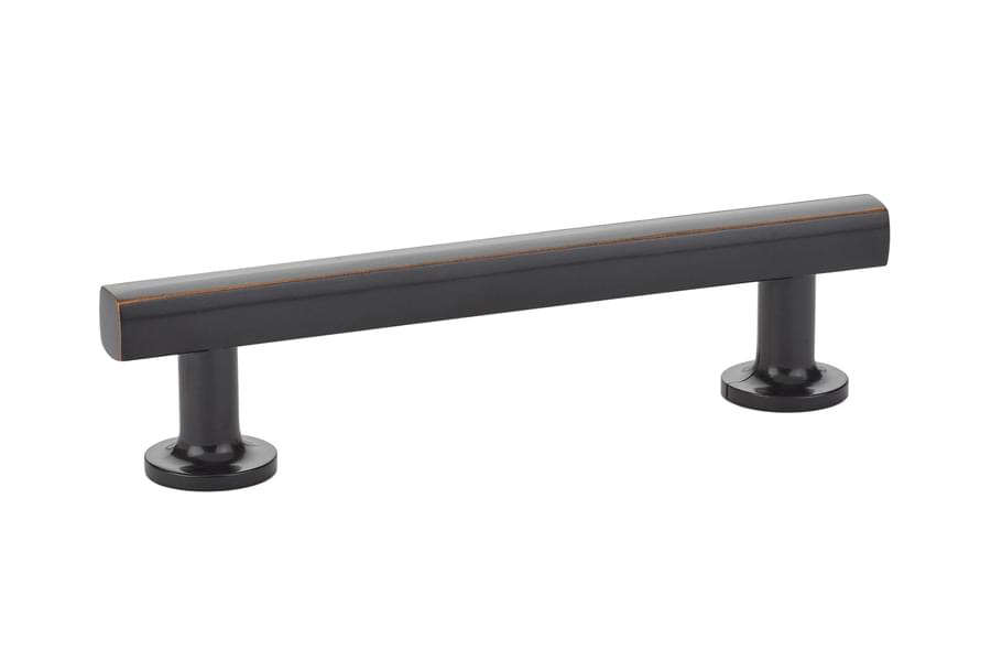 Emtek 86454US10B Freestone Cabinet Pull with 4" Center to Center Oil Rubbed Bronze Finish.