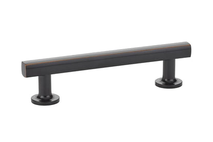 Emtek 86454US10B Freestone Cabinet Pull with 4" Center to Center Oil Rubbed Bronze Finish.