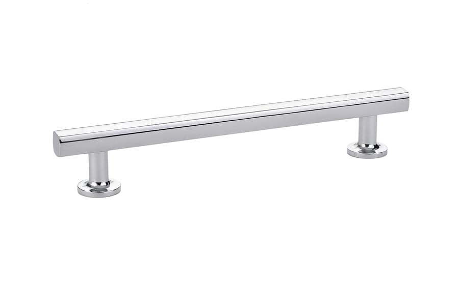Emtek 86455US15 Freestone Cabinet Pull with 6" Center to Center Satin Nickel Finish.