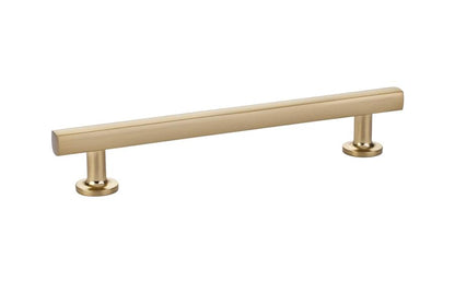 Emtek 86455US15 Freestone Cabinet Pull with 6" Center to Center Satin Nickel Finish.