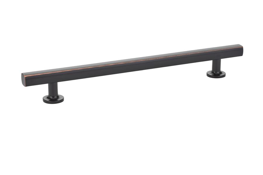 Emtek 86456US10B Freestone Cabinet Pull with 8" Center to Center Oil Rubbed Bronze Finish.