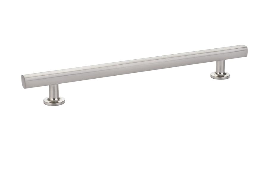Emtek 86456US14 Freestone Cabinet Pull with 8" Center to Center Polished Nickel Lifetime Finish.