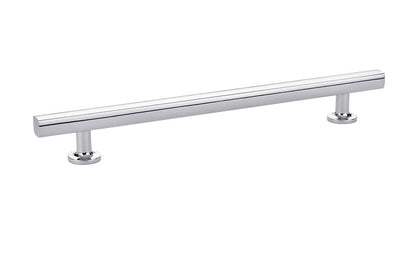 Emtek 86456US14 Freestone Cabinet Pull with 8" Center to Center Polished Nickel Lifetime Finish.