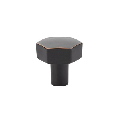 Emtek 86457US10B Mod Hex 1-1/8" Cabinet Knob Oil Rubbed Bronze Finish.