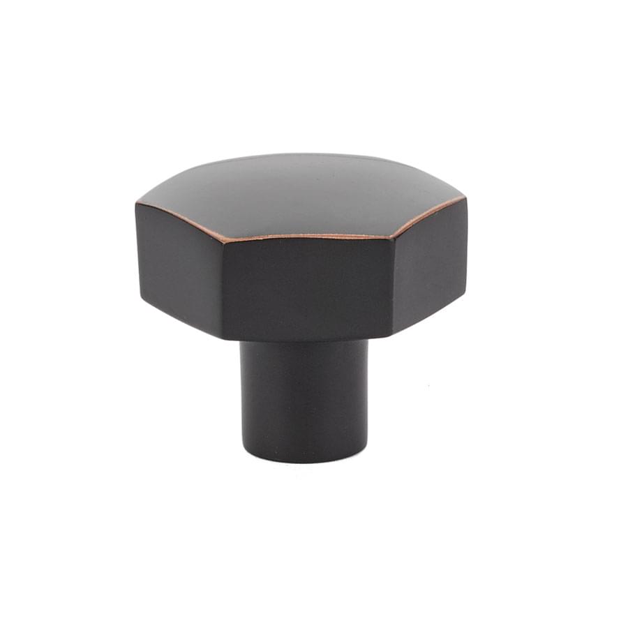 Emtek 86458US10B Mod Hex 1-1/2" Cabinet Knob Oil Rubbed Bronze Finish.