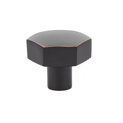 Emtek 86458US10B Mod Hex 1-1/2" Cabinet Knob Oil Rubbed Bronze Finish.