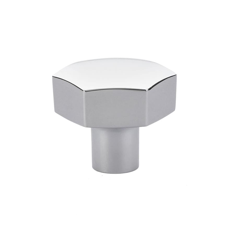 Emtek 86458US15 Mod Hex 1-1/2" Cabinet Knob Satin Nickel Finish.