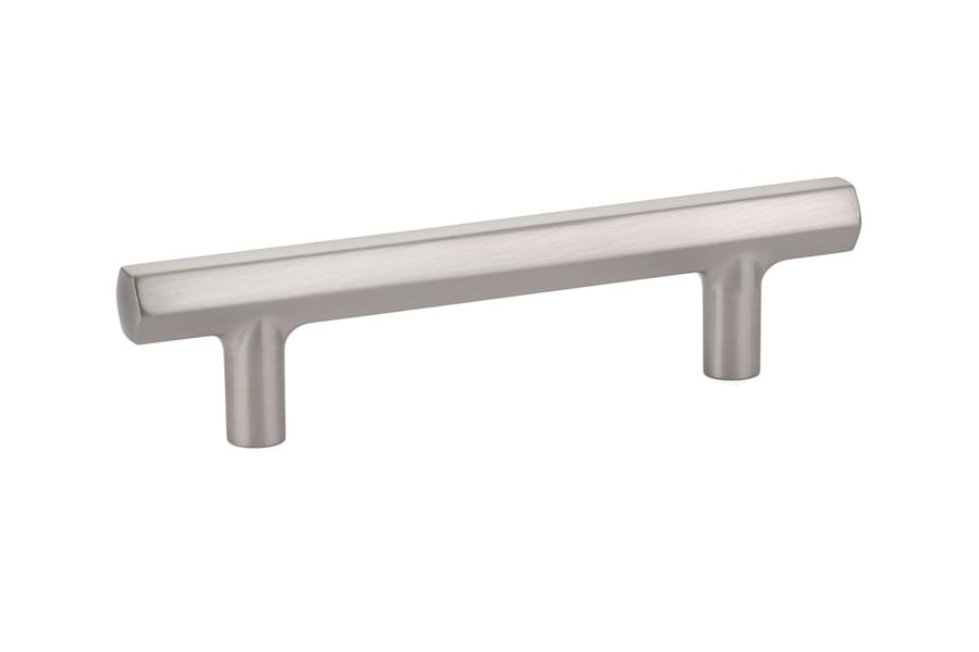 Emtek 86459US15 Mod Hex Cabinet Pull with 3-1/2" Center to Center Satin Nickel Finish.