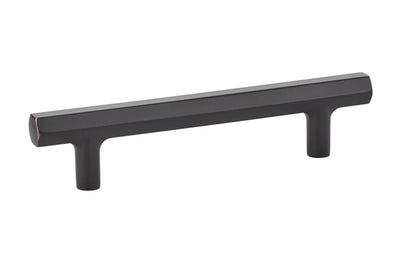 Emtek 86460US10B Mod Hex Cabinet Pull with 4" Center to Center Oil Rubbed Bronze Finish.