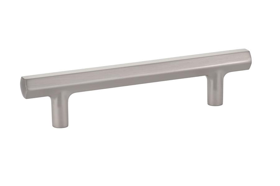 Emtek 86460US15 Mod Hex Cabinet Pull with 4" Center to Center Satin Nickel Finish.