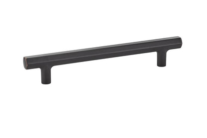 Emtek 86461US10B Mod Hex Cabinet Pull with 6" Center to Center Oil Rubbed Bronze Finish.
