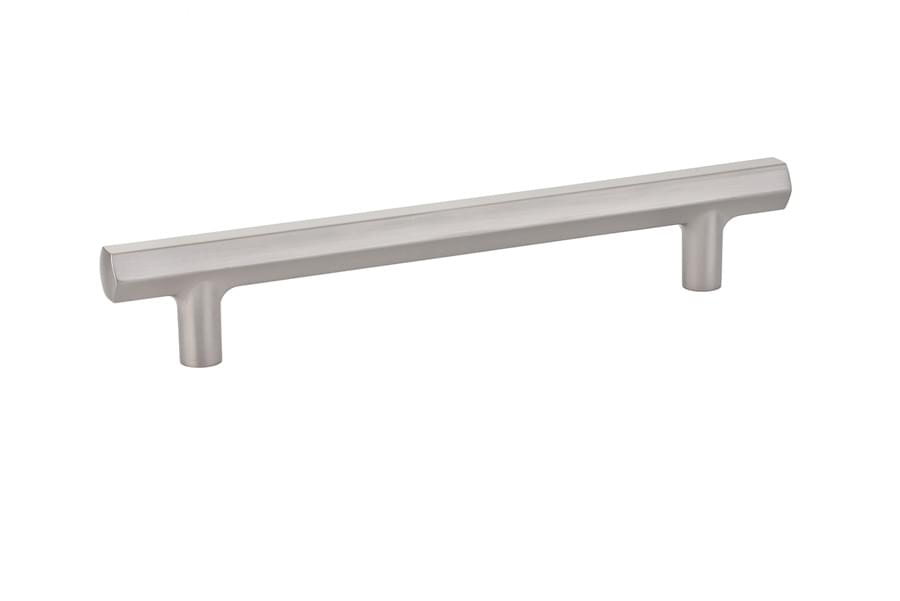 Emtek 86461US15 Mod Hex Cabinet Pull with 6" Center to Center Satin Nickel Finish.