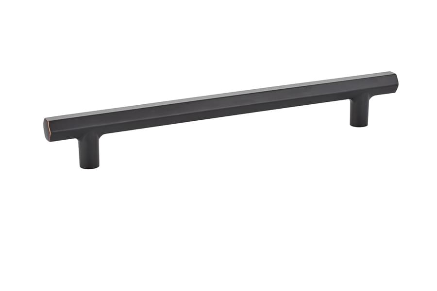 Emtek 86462US10B Mod Hex Cabinet Pull with 8" Center to Center Oil Rubbed Bronze Finish.