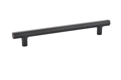 Emtek 86462US10B Mod Hex Cabinet Pull with 8" Center to Center Oil Rubbed Bronze Finish.