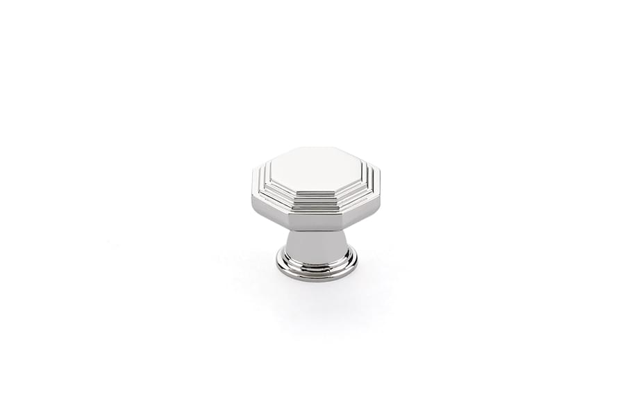 Emtek 86465US14 Midvale 1-1/4" Cabinet Knob Polished Nickel Lifetime Finish.