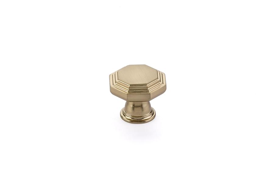 Emtek 86465US4 Midvale 1-1/4" Cabinet Knob Satin Brass Finish.
