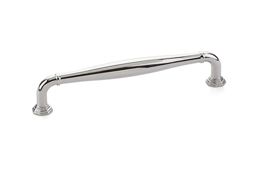 Emtek 86473US14 Blythe Cabinet Pull with 6" Center to Center Polished Nickel Lifetime Finish.