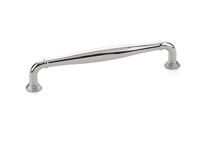 Emtek 86473US14 Blythe Cabinet Pull with 6" Center to Center Polished Nickel Lifetime Finish.