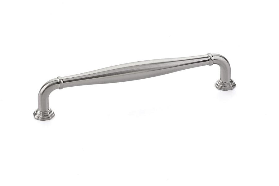 Emtek 86473US14 Blythe Cabinet Pull with 6" Center to Center Polished Nickel Lifetime Finish.