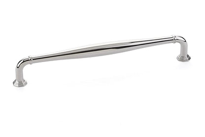 Emtek 86474US14 Blythe Cabinet Pull with 8" Center to Center Polished Nickel Lifetime Finish.