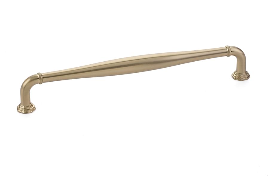 Emtek 86474US14 Blythe Cabinet Pull with 8" Center to Center Polished Nickel Lifetime Finish.