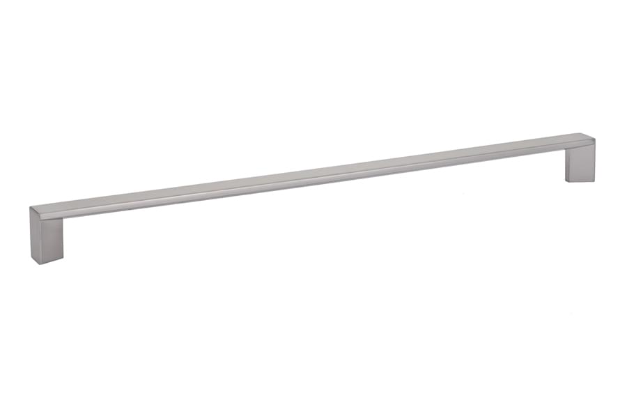 Emtek 86483US15 Trinity Cabinet Pull with 12" Center to Center Satin Nickel Finish.