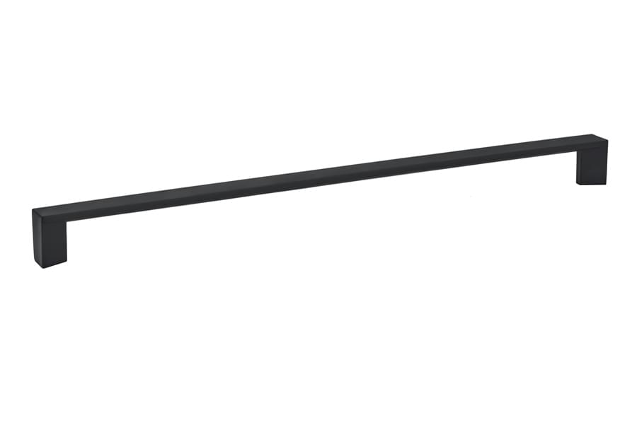 Emtek 86483US15 Trinity Cabinet Pull with 12" Center to Center Satin Nickel Finish.
