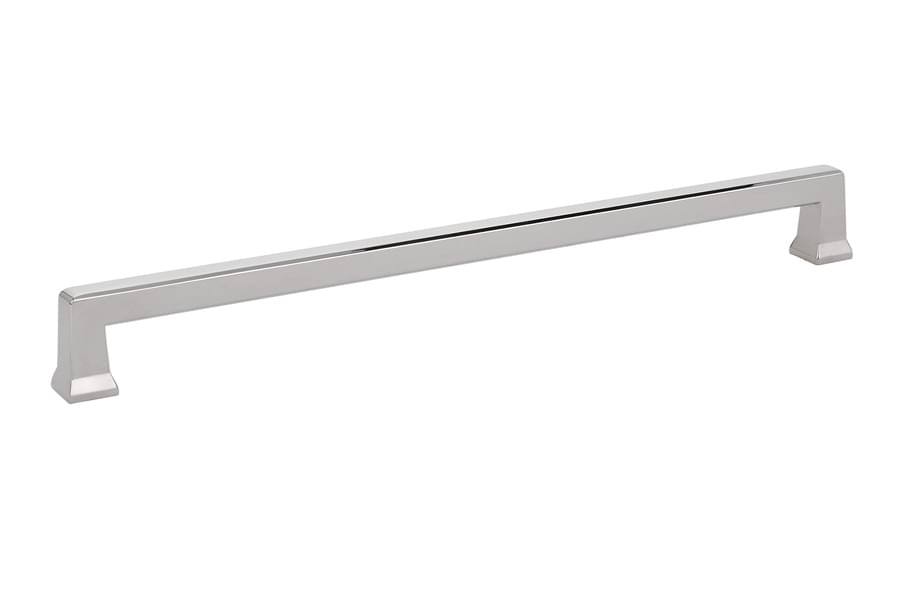 Emtek 86485US14 Alexander Cabinet Pull with 10" Center to Center Polished Nickel Lifetime Finish.