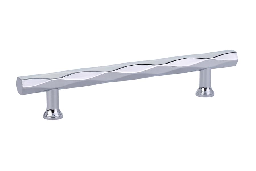 Emtek 86489US14 Tribeca Cabinet Pull with 5" Center to Center Polished Nickel Lifetime Finish.
