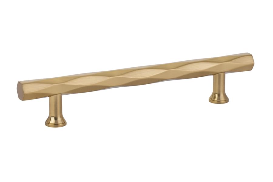 Emtek 86489US4 Tribeca Cabinet Pull with 5" Center to Center Satin Brass Finish.