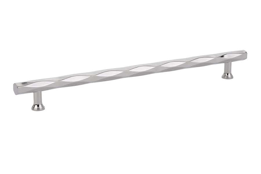 Emtek 86490US14 Tribeca Cabinet Pull with 10" Center to Center Polished Nickel Lifetime Finish.