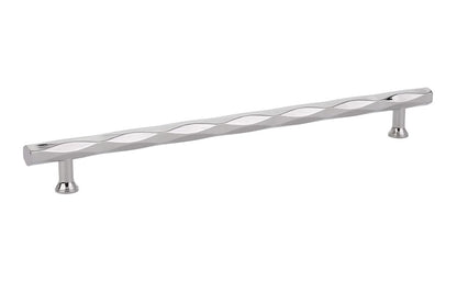 Emtek 86490US14 Tribeca Cabinet Pull with 10" Center to Center Polished Nickel Lifetime Finish.
