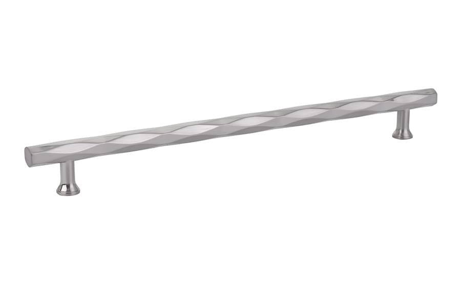 Emtek 86490US14 Tribeca Cabinet Pull with 10" Center to Center Polished Nickel Lifetime Finish.